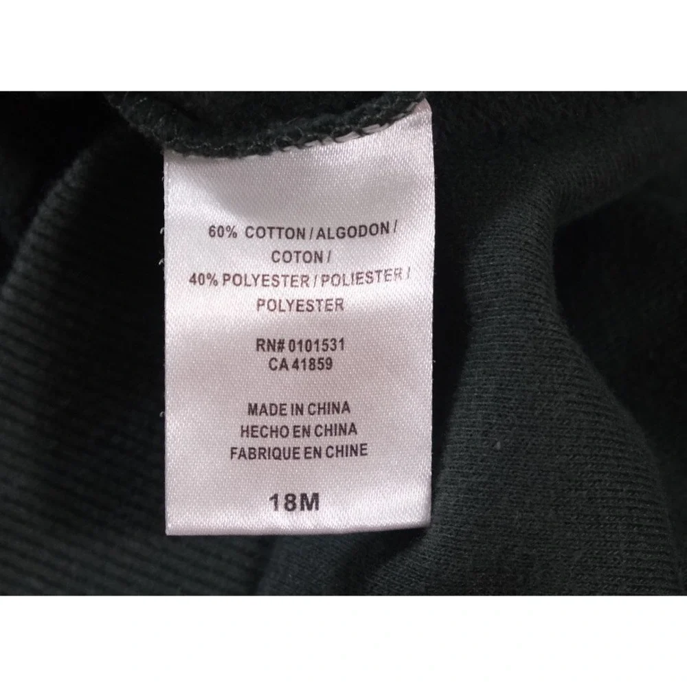 Star Wars Sweatshirt Unisex 18M Green Baby Yoda Grogu Graphic Pullover Fleece‎